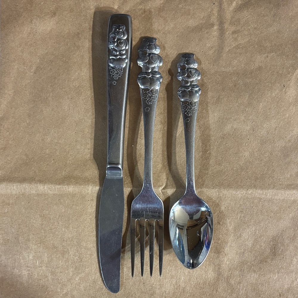 Care Bear themed cutlery set! Collectable